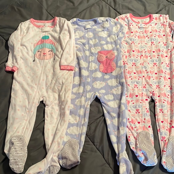 Carters and Just for you by carters 3T footsie pajamas - Picture 1 of 1
